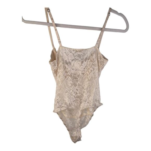 NWT Free People X Intimately FP Lace Night Rhythm Corset Bodysuit Ecru Small - Picture 6 of 11